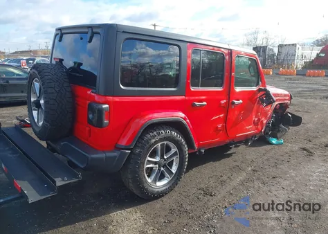 2019 Jeep Wrangler Unlimited Sahara 4X4 z USA, uszkodzony, nr VIN 1C4HJXEN7KW590159